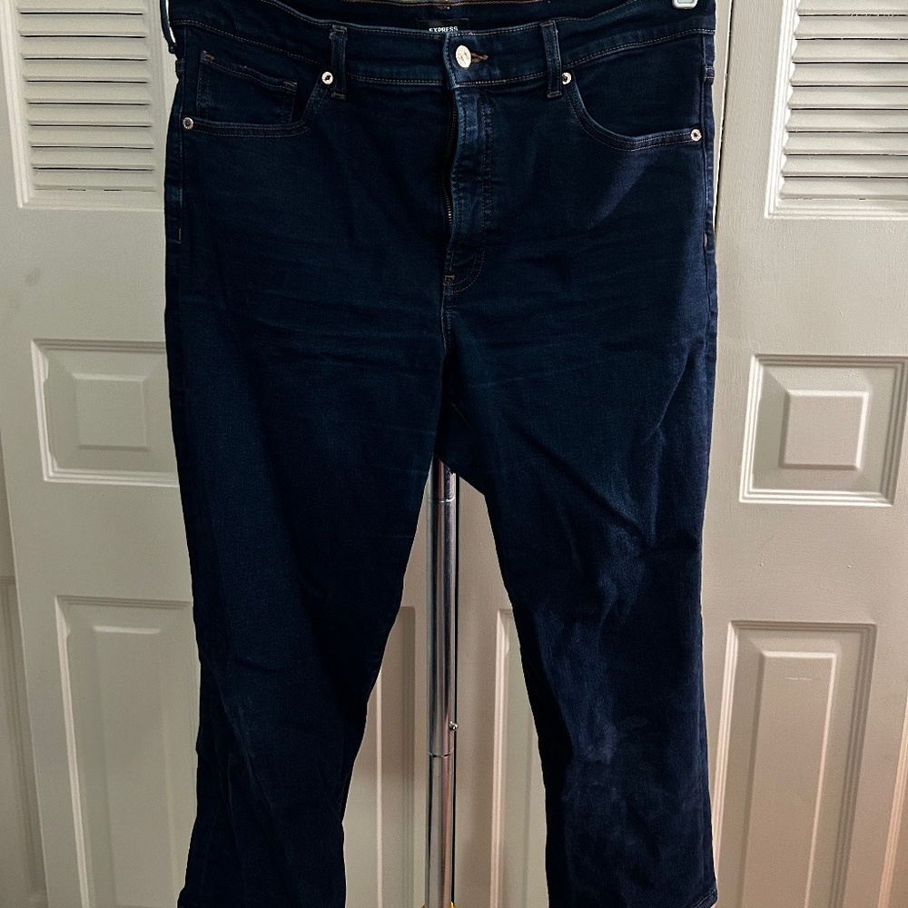 X-Large Petite Express Straight Ankle High Rise Jeans